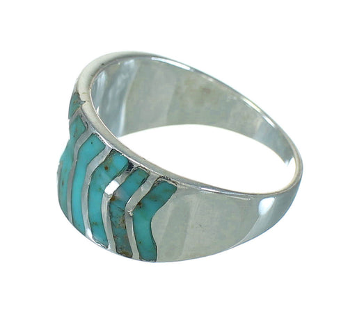 Sterling Silver Turquoise Southwest Ring Size 6 YX79208